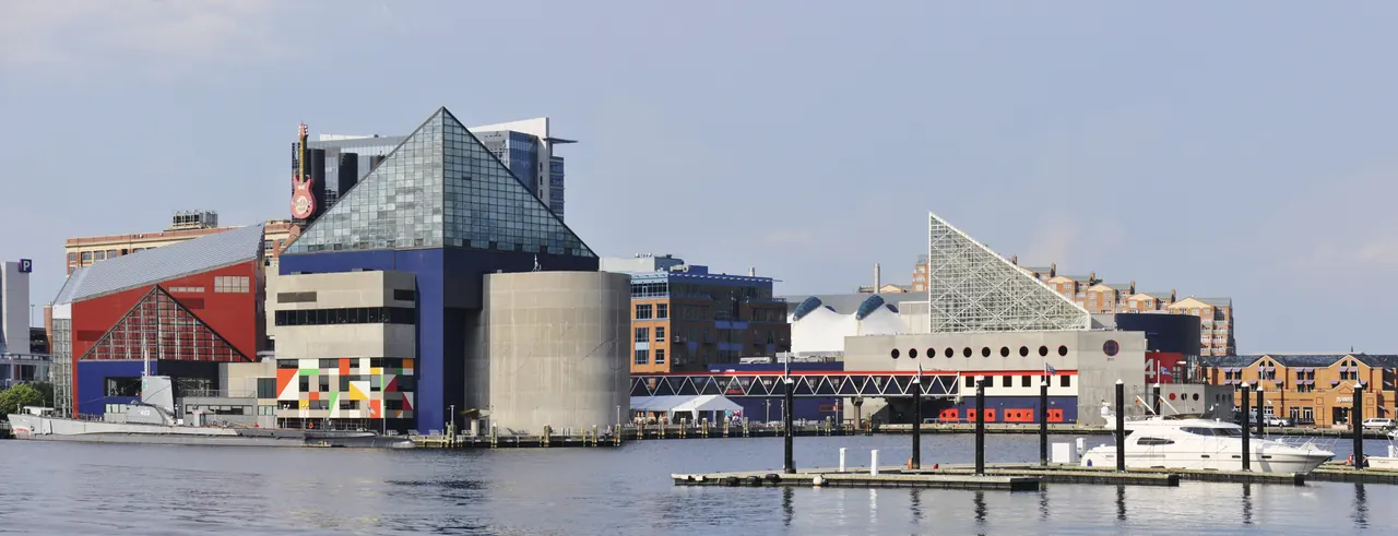 The National Aquarium and USS Torsk at Baltimore’s Inner Harbor